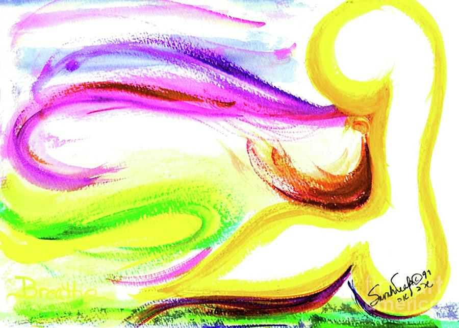 GIMEL - breathe Painting by Hebrewletters SL