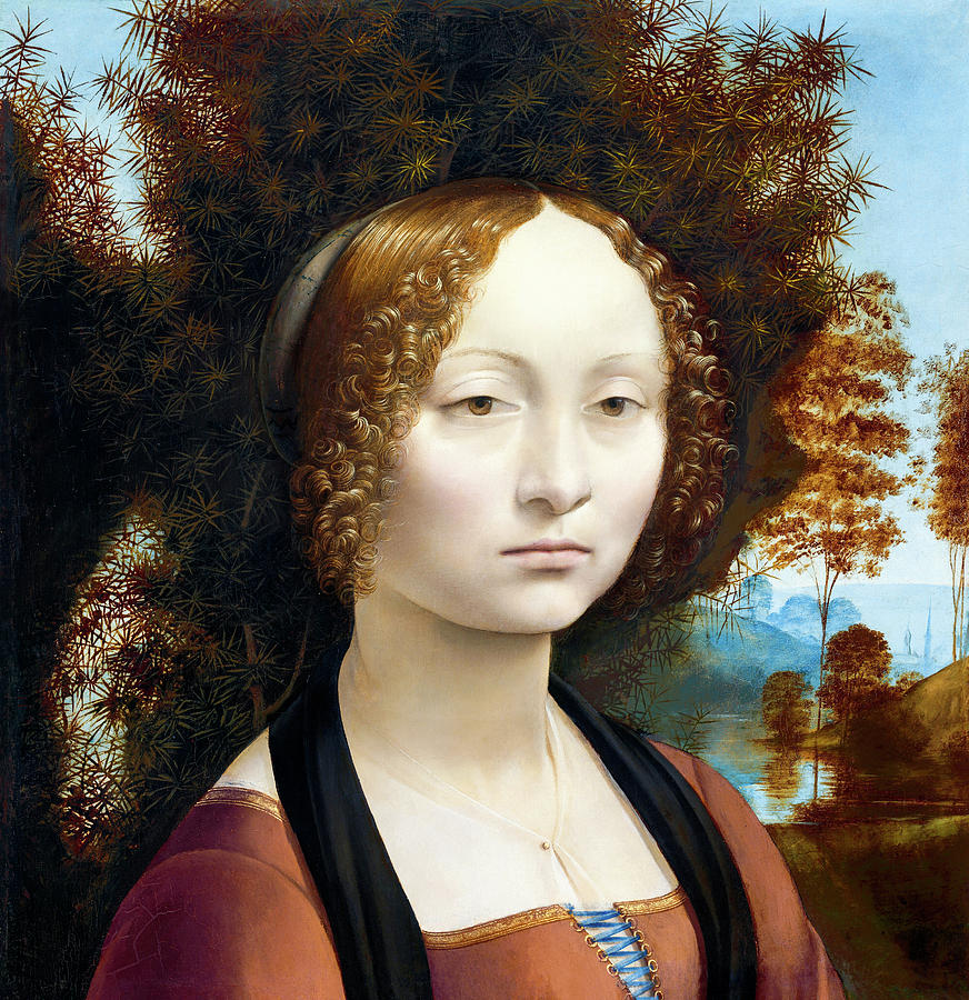 Ginevra de Benci by da Vinci Painting by Bob Pardue