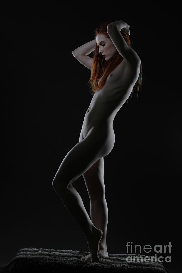 Ginger model artistic nude v11 Photograph by Eran Turgeman Prints