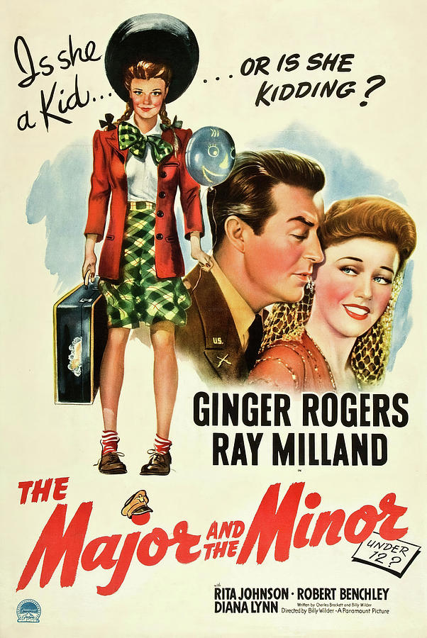 GINGER ROGERS and RAY MILLAND in THE MAJOR AND THE MINOR -1942-, directed by BILLY WILDER. Photograph by Album