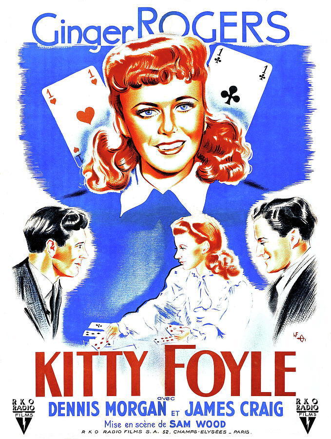 GINGER ROGERS in KITTY FOYLE THE NATURAL HISTORY OF A WOMAN -1940-, directed by SAM WOOD. Photograph by Album