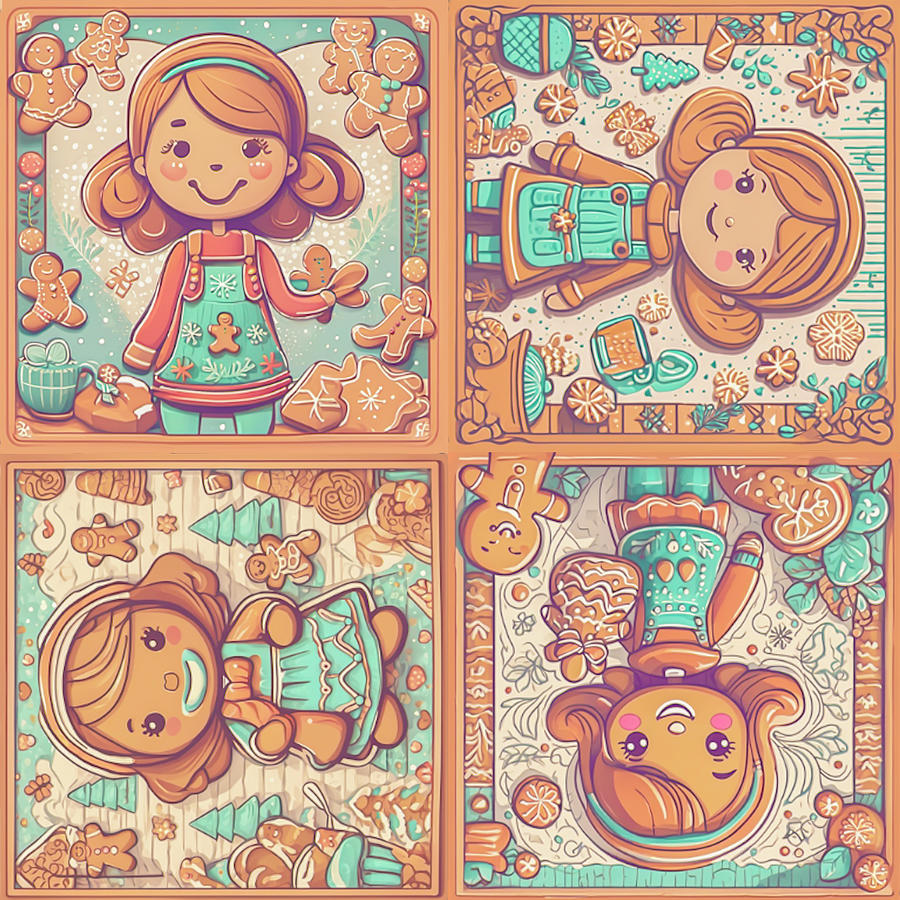 Gingerbread Girl 1 Digital Art by Darrell Foster Gingerbread Girl 1 Digital Art by Darrell Foster