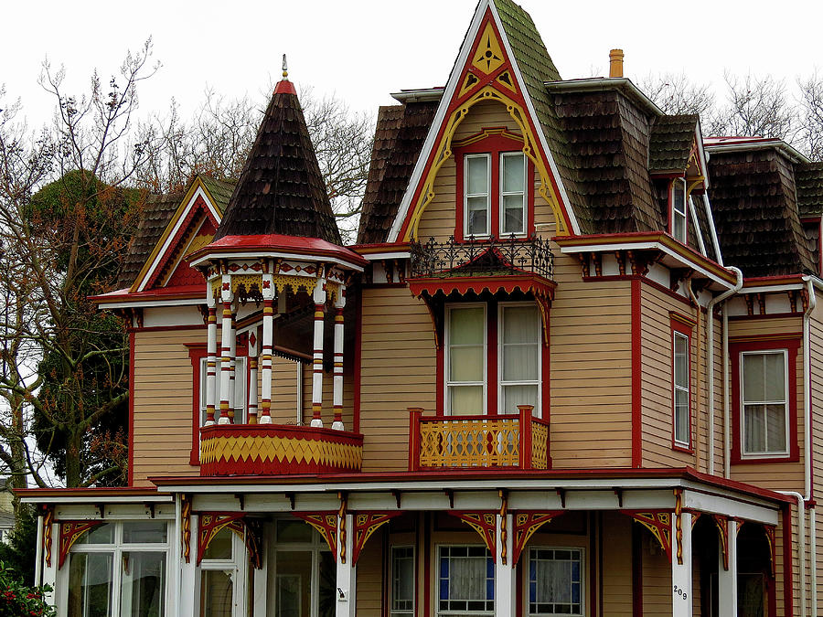 Gingerbread House in Cape May New Jersey Photograph by Linda Stern