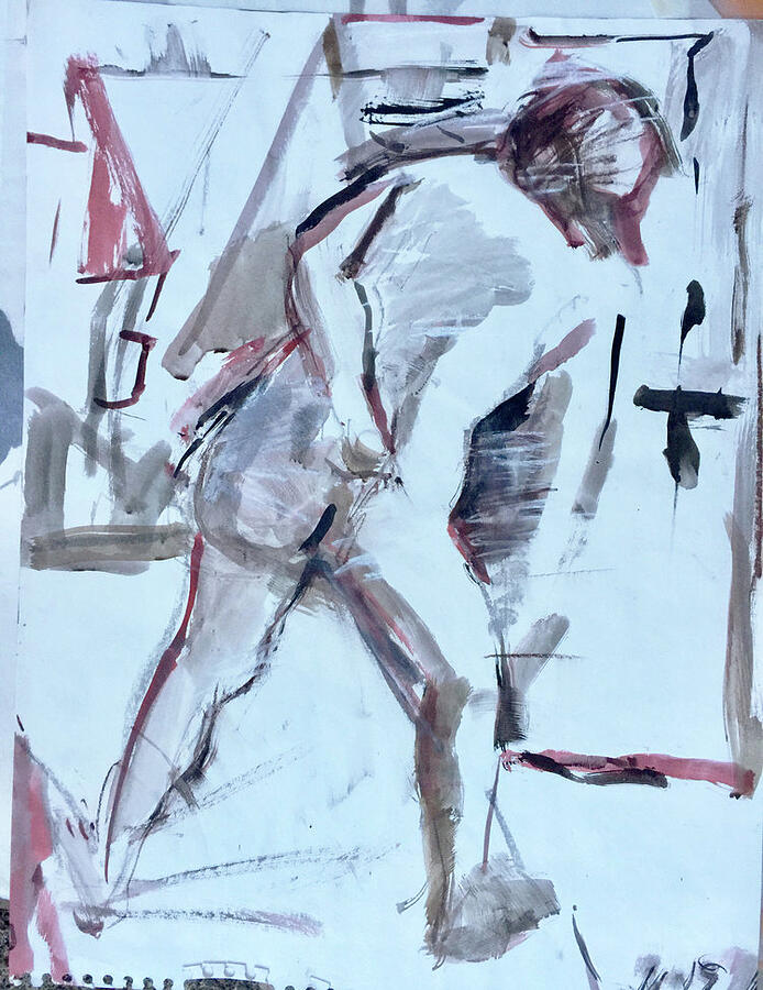 Nude, Martha Painting by Sarah Spector Nude, Martha Painting by Sarah Spector
