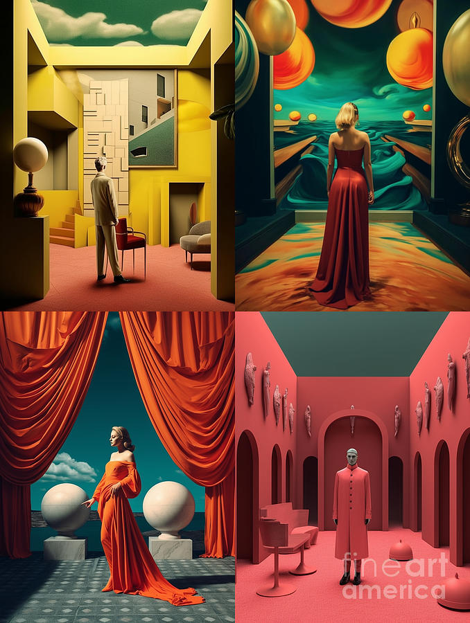 Giorgio De Chirico Dreamy Chaotic Surrealistic By Asar Studios Painting   Giorgio De Chirico Dreamy Chaotic Surrealistic By Asar Studios Celestial Images 