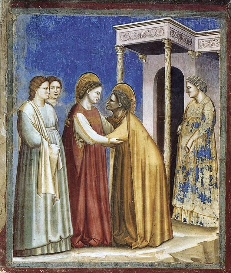 Giotto di Bondone - Visitation Painting by Les Classics - Fine Art America