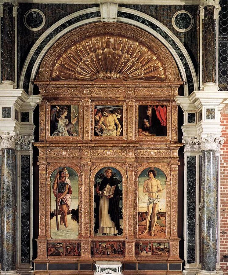 Giovanni Bellini - Altarpiece of St Vincent Ferrer Painting by Les ...