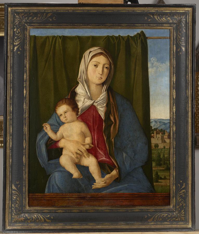 Giovanni Bellini - Madonna and Child Giving a Blessing Painting by Les ...