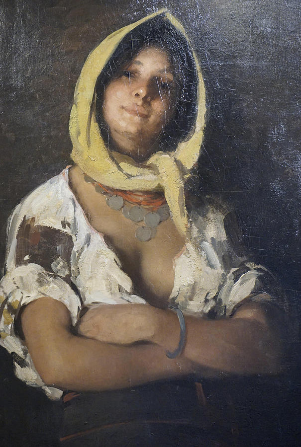 Nicolae Painting - Gipsy Woman from Bolduri  by Nicolae Grigorescu