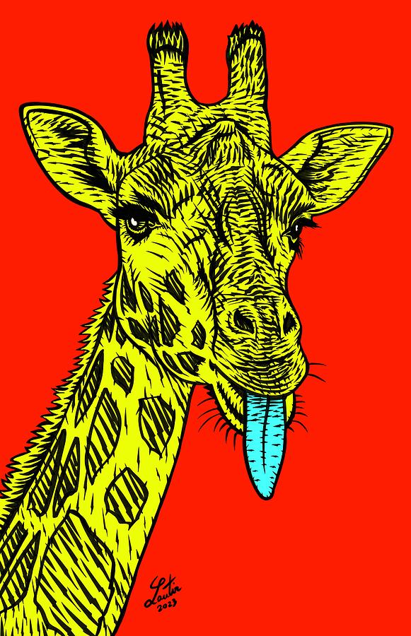 Giraffe .1 Digital Art by Fabrizio Cassetta