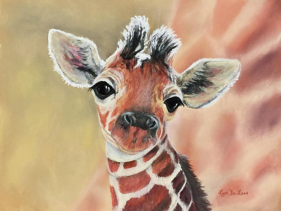 Giraffe Baby Pastel by Lyn DeLano