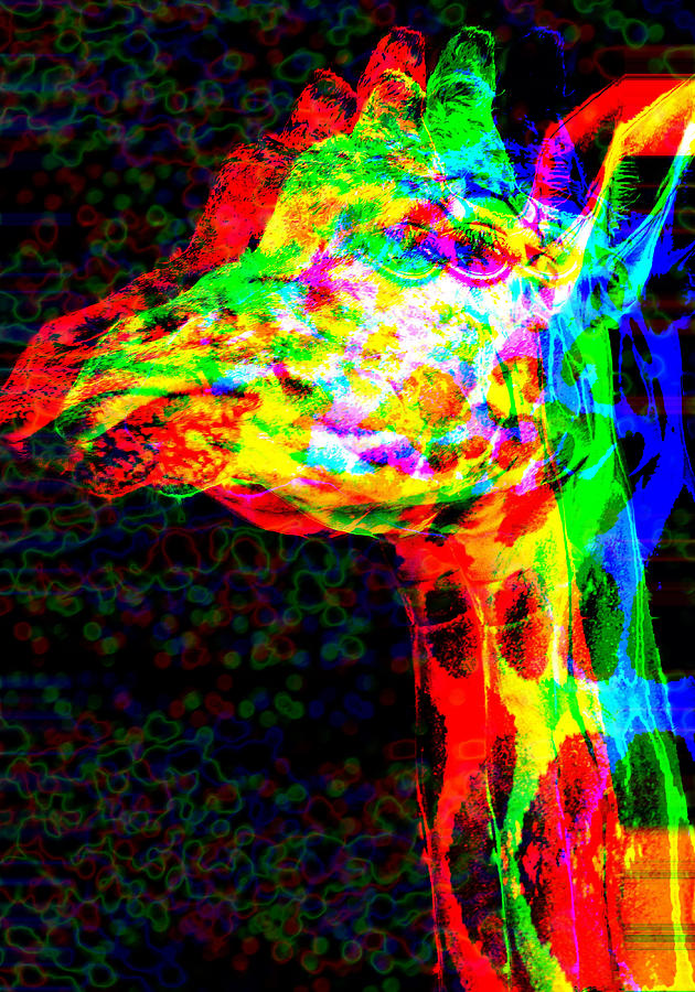 Giraffe Digital Art 2 Photograph by Aaron Geraud