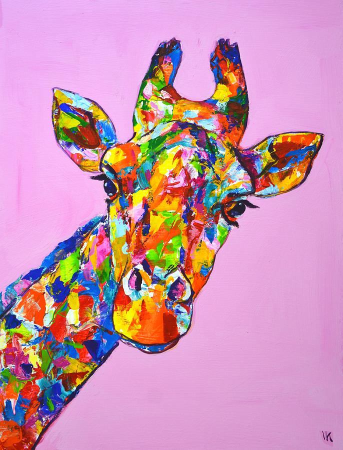 Giraffe. Painting by Iryna Kastsova
