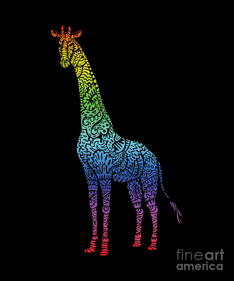 Rainbow Giraffe Women's Tank