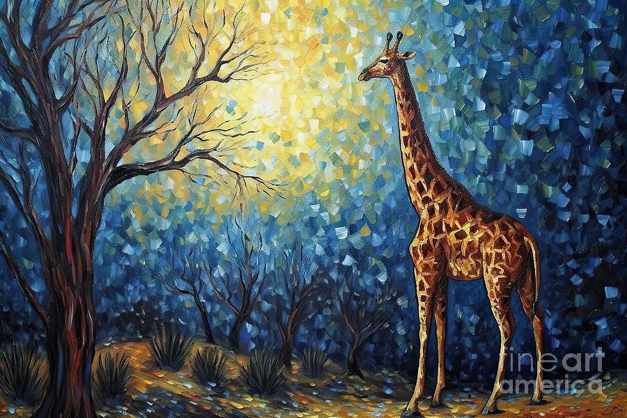 Vincent Van Gogh Painting - Giraffe Painting by N Akkash