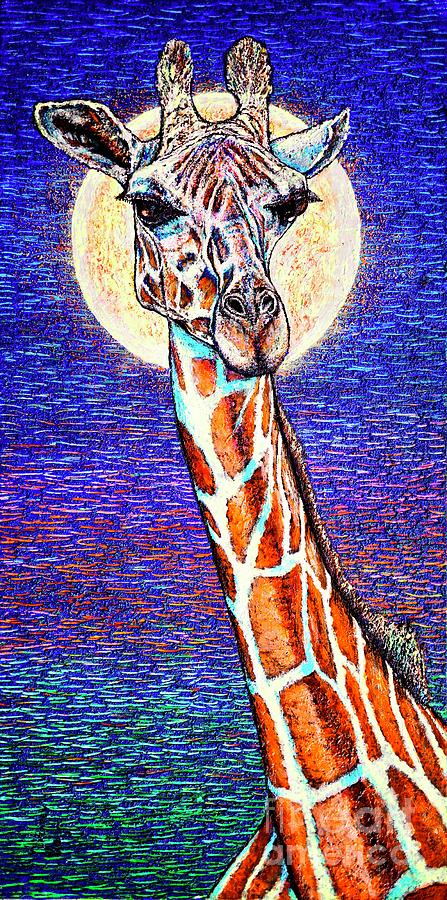 Giraffe Painting by Viktor Lazarev