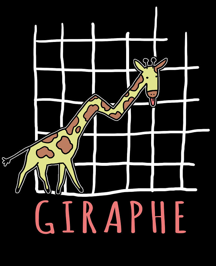 Mathematical Digital Art - Giraphe Funny Giraffe Math Graph Pun by Jacob Zelazny Mathematical Digital Art - Giraphe Funny Giraffe Math Graph Pun by Jacob Zelazny
