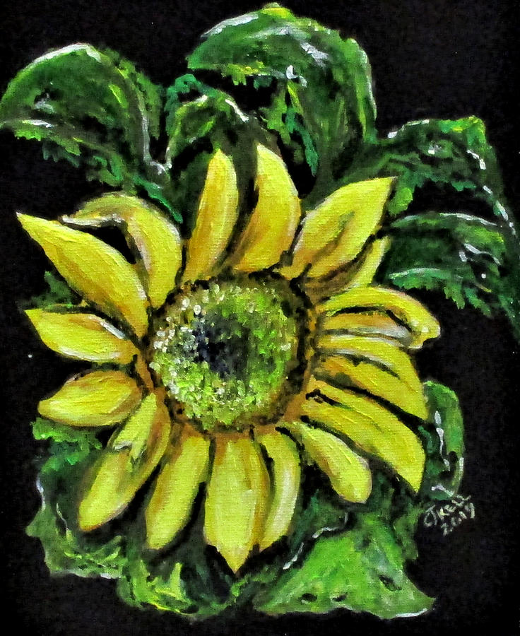 Girasole Painting by Clyde J Kell