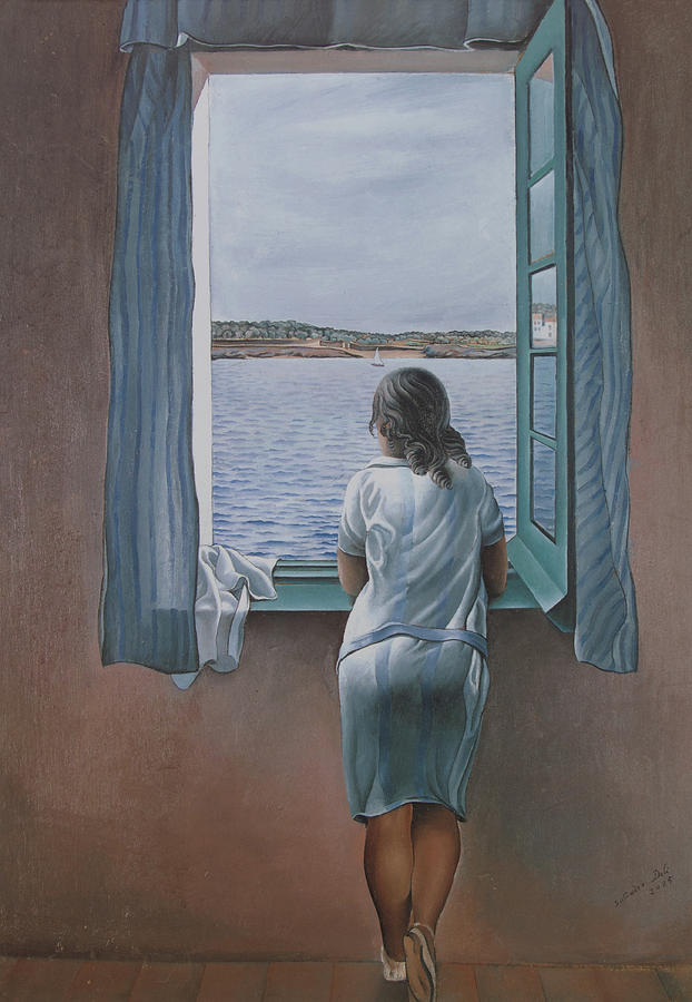 Girl at a Window  Painting by Salvador Dali
