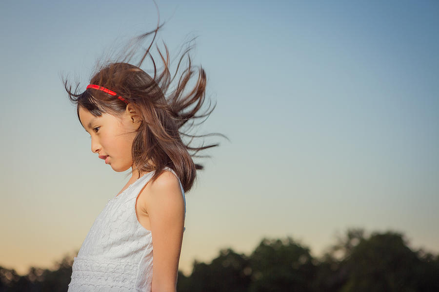 Girl feeling wind Photograph by Wild Horse Photography