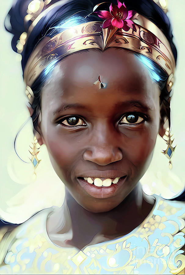 Girl From Dori Burkina Faso Africa Photograph By Wernher Krutein