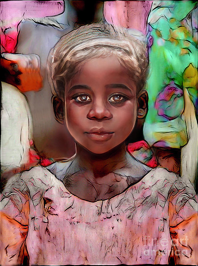 Girl From The Sahara Digital Art By Wernher Krutein Fine Art America