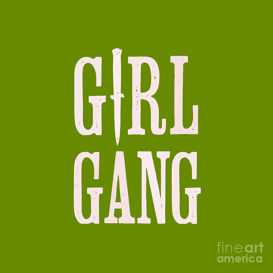 Girl Gang Drawing by Luluh Iswahyudi | Fine Art America