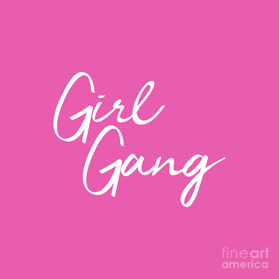 Girl Gang Drawing by Thomas L Horst - Fine Art America