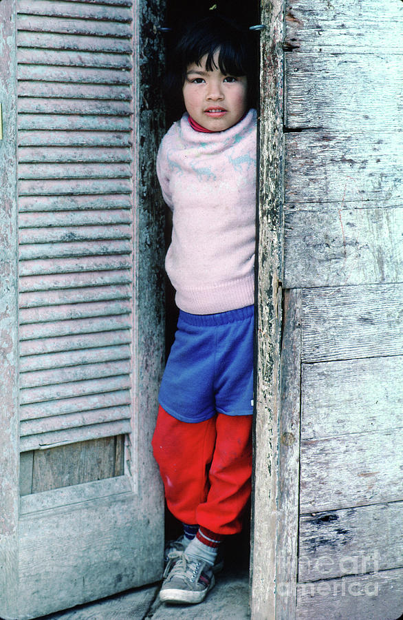 Girl In A Doorway In Tijuana Photograph By Wernher Krutein Pixels