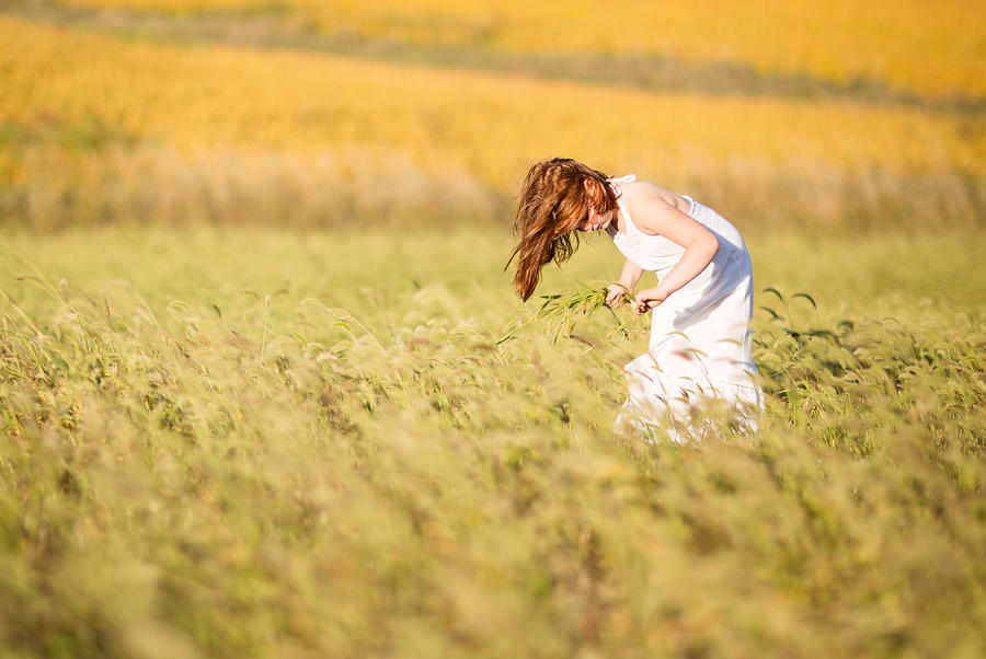 Girl in a field Photograph by Jake Olson Studios Blair Nebraska