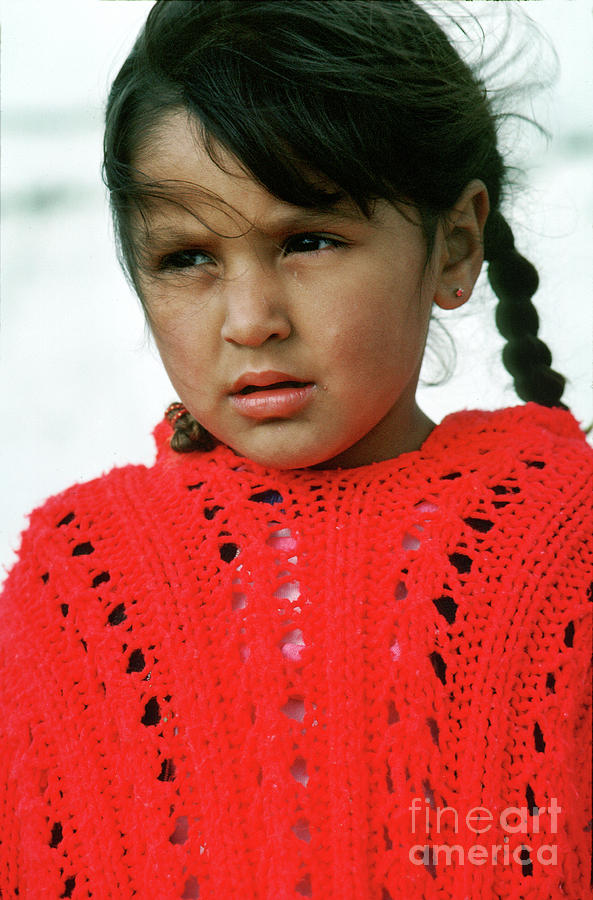 Girl In A Rad Sweater Photograph By Wernher Krutein Fine Art America