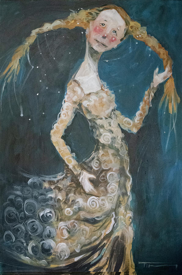 Girl In Gown Painting by Tim Nyberg