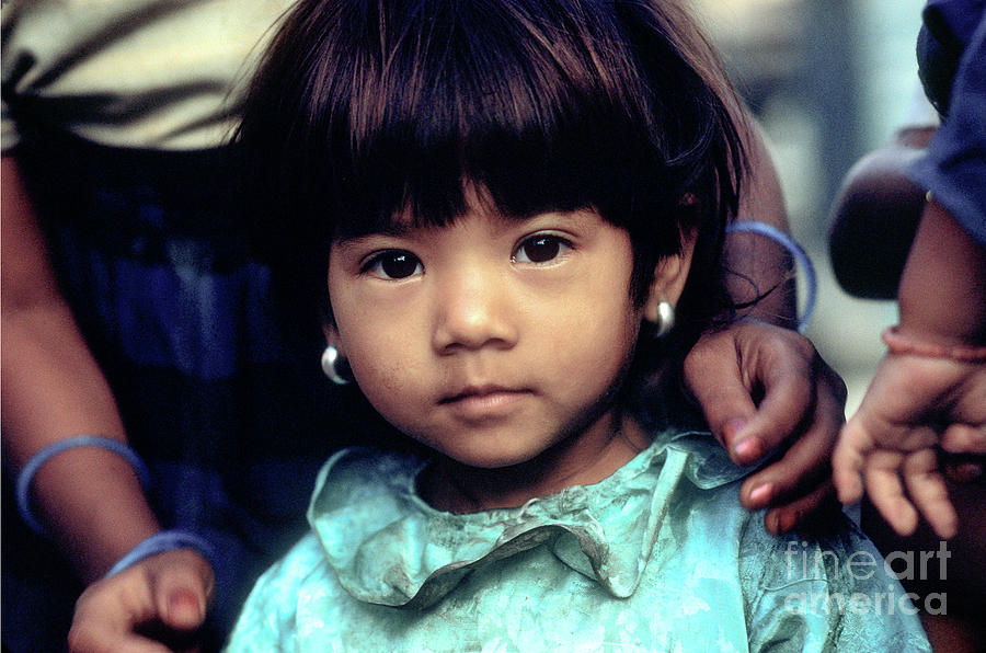 Girl In Nepal Kathmandu Photograph By Wernher Krutein Fine Art America