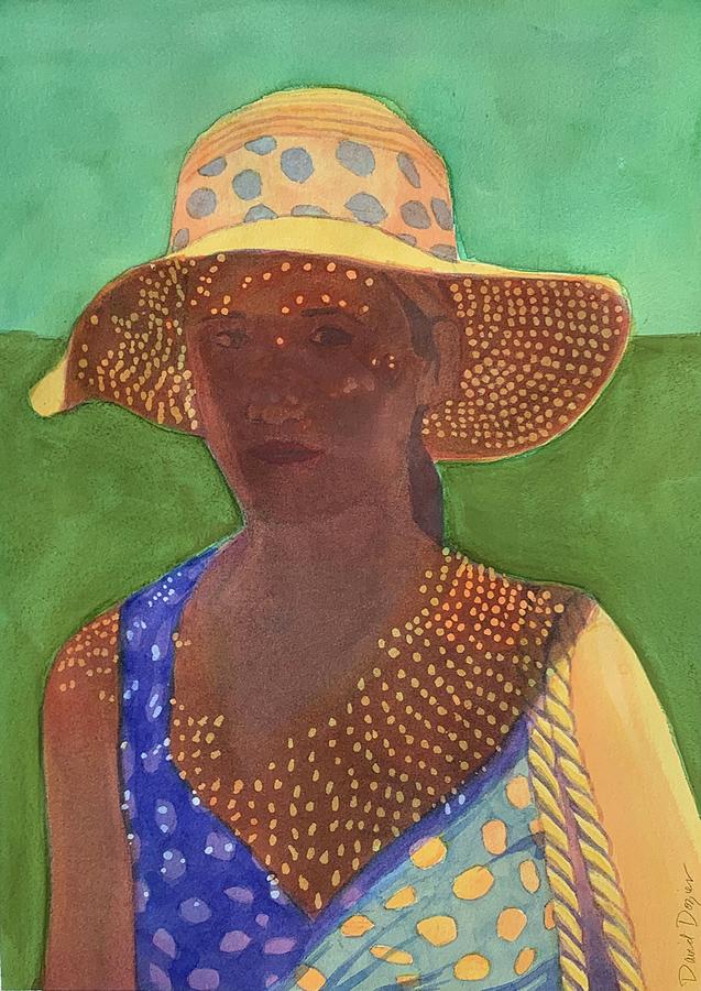 Girl In New Orleans Sunlight Painting by David Dozier