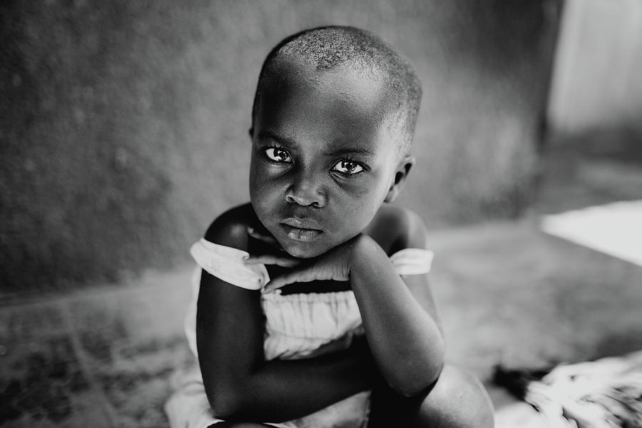 Girl in Uganda Photograph by Dennis Diatel | Fine Art America