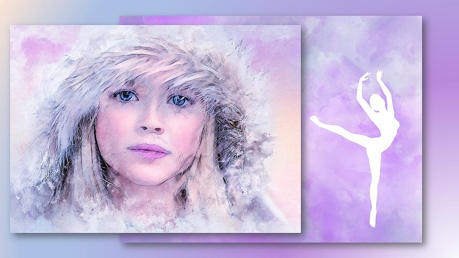 Girl in Winter Mixed Media by Nancy Ayanna Wyatt