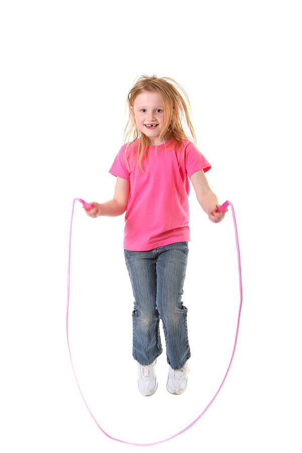 Girl Jumping Rope Photograph by Huronphoto