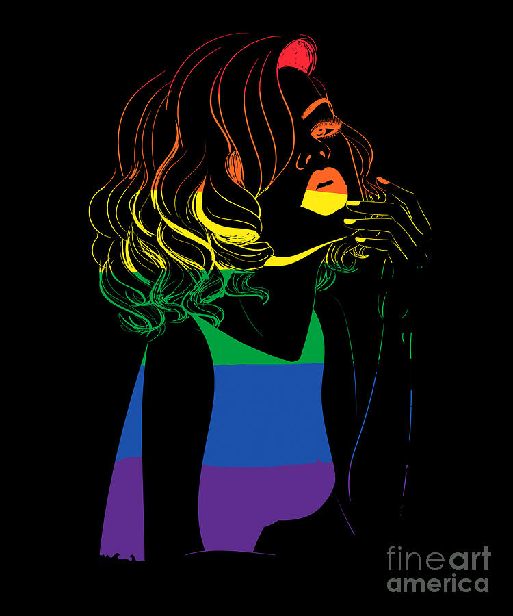 Girl Lgbt Colors Lesbian Gay Bisexual Transgender Digital Art By Thomas Larch Fine Art America 4039