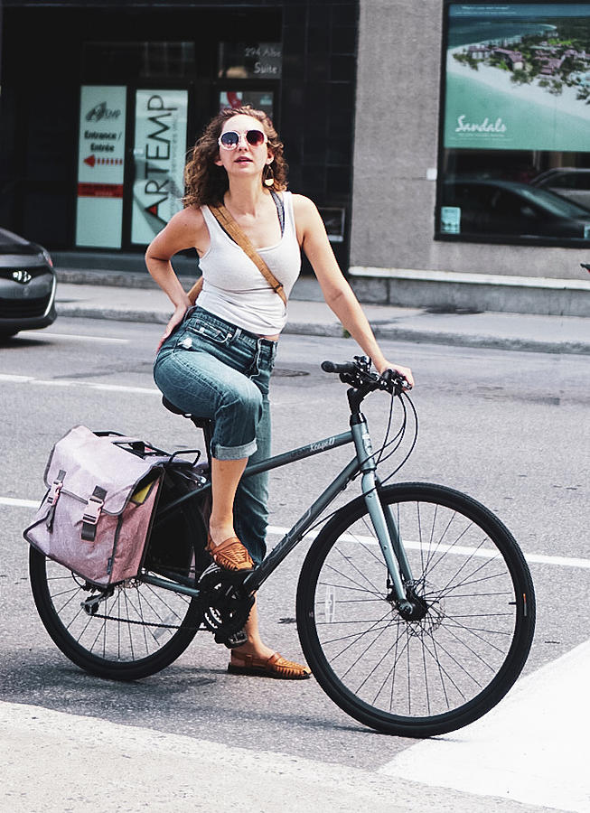 Girl on a bike Photograph by Kanchan Aggarwal - Fine Art America