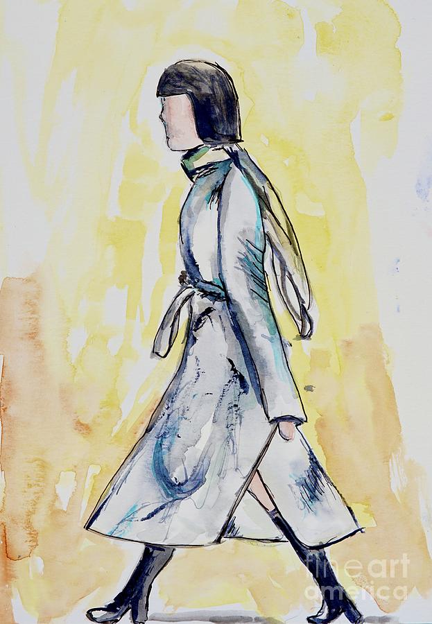 Girl On A Walk Painting Painting