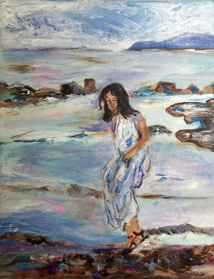 Skipping rocks Painting by Genevieve Holland