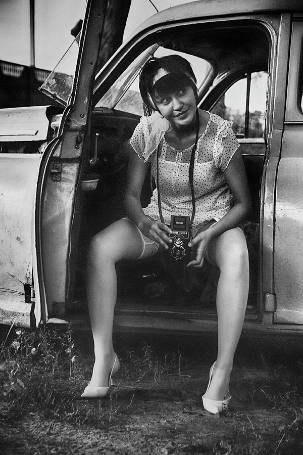 Girl photographer Digital Art by Edward Galagan