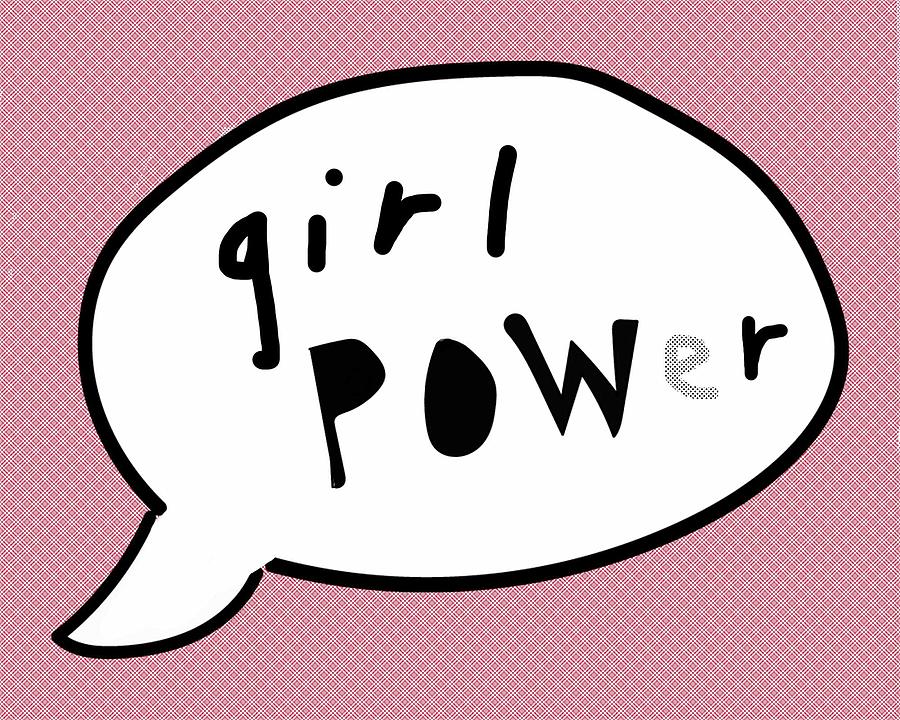 Girl Pow Er Drawing by Ashley Rice