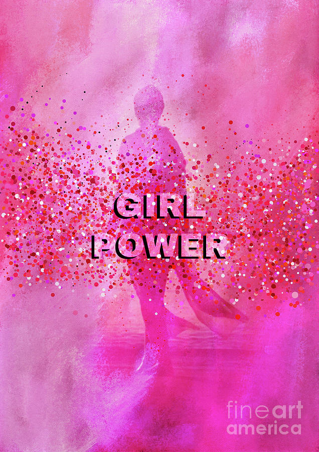 Girl Power Mixed Media by Lauries Intuitive
