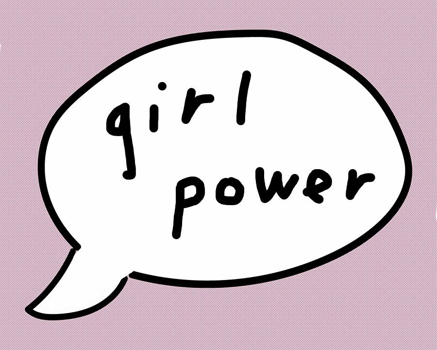 Girl Power Pop Art Drawing by Ashley Rice