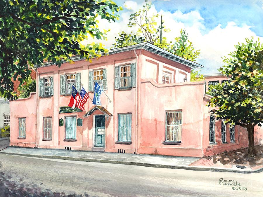 Girl Scout First Headquarters Painting by Merana Cadorette