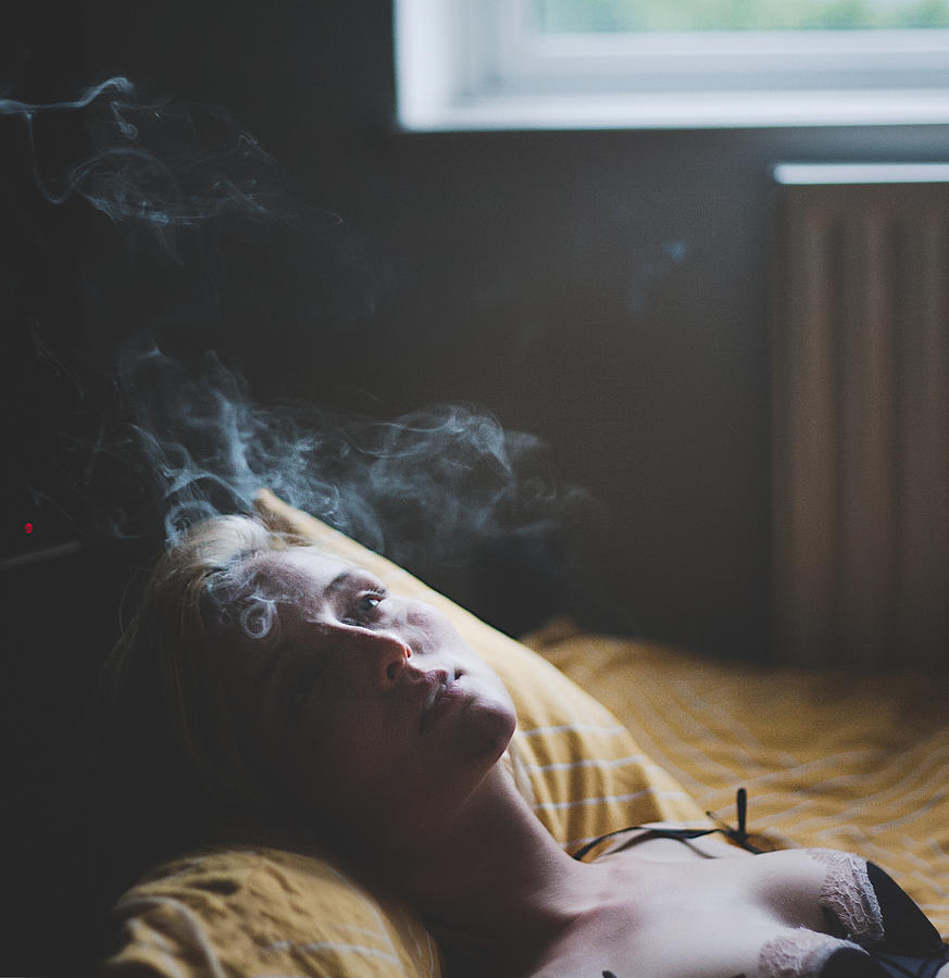 Girl smoking Photograph by © 2011 Luke Sharratt