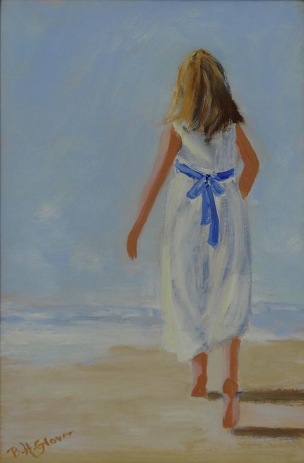  Girl Walking Painting by Barbara Hammett Glover