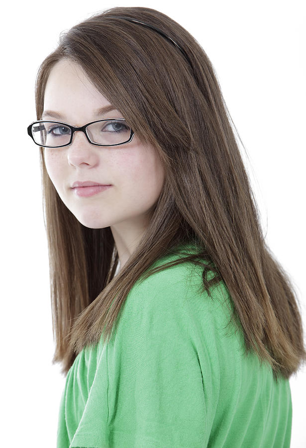 Girl wearing eyeglasses Photograph by Nathan  Blaney