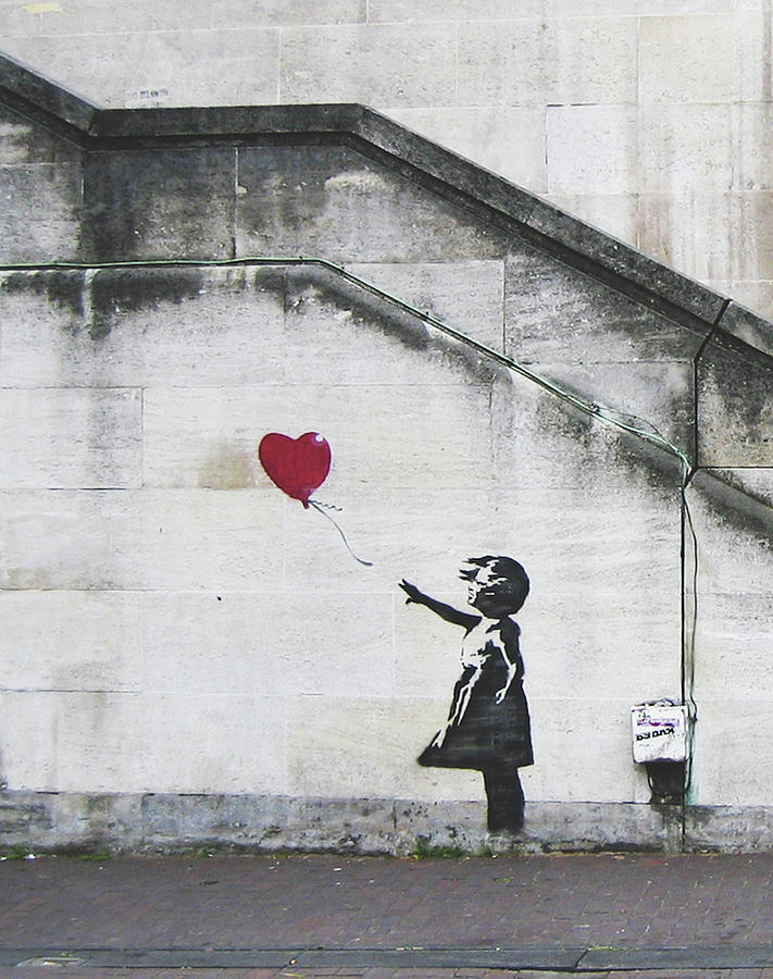 Girl with a balloon Banksy Photograph by Banksy - Fine Art America